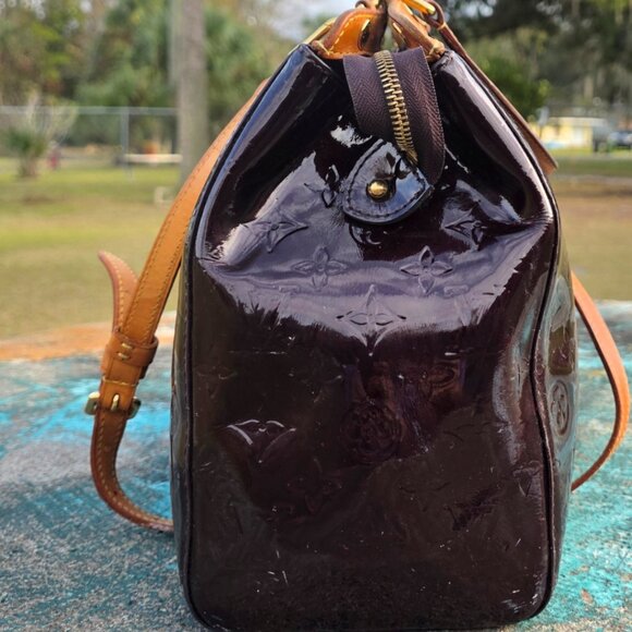 Louis Vuitton Monogram Bag in Brown Patent Leather - Picture 4 of 4